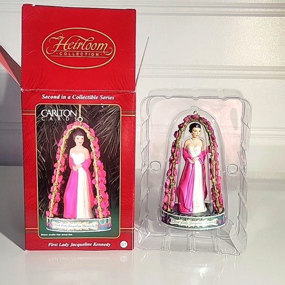 Carlton Cards 1999 Collector Holiday Ornament First Lady Jaqueline Kennedy - Picture 7 of 7